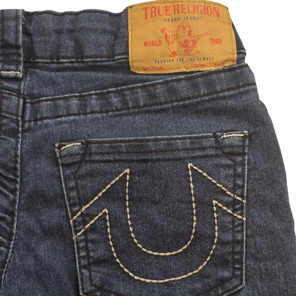 True Religion‎ Geno Relaxed Slim Kids Jeans Dark Wash Blue Size 8
